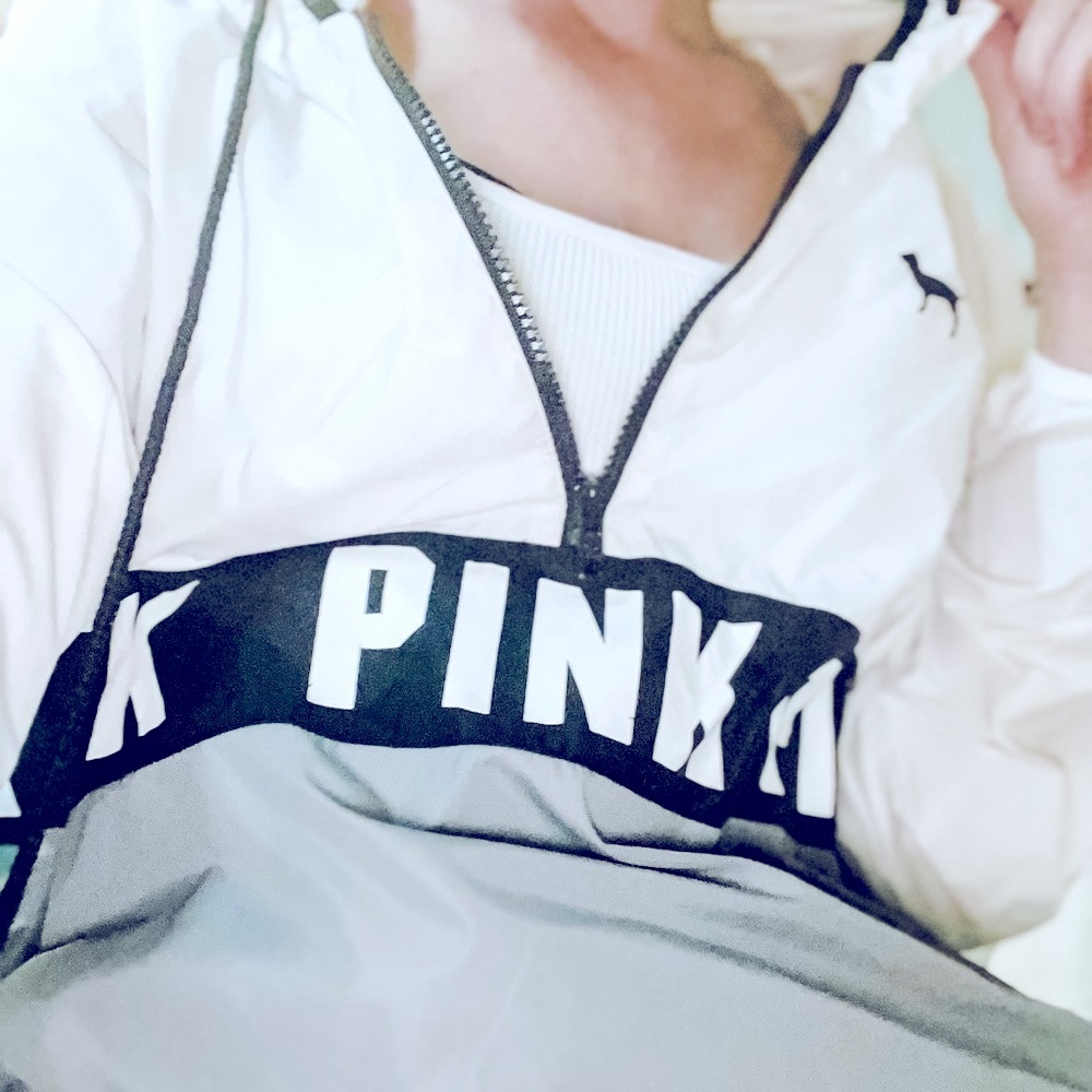 Pink Victoria Secret - Black and White100% Nylon.